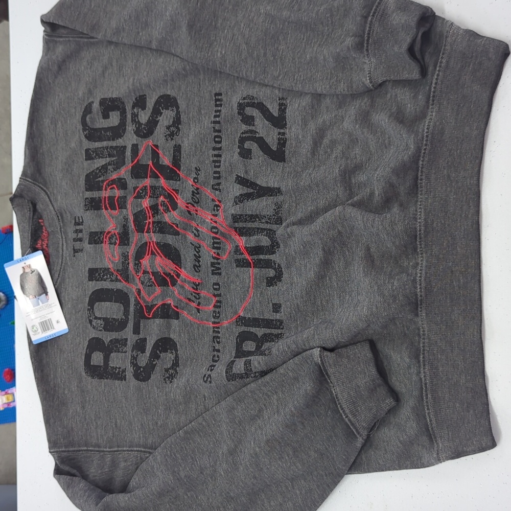 Gray Rolling Stones Sweatshirt